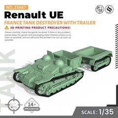 MRY-SFW SS35667 1/35 Military France Renault UE Tank Desstroyer With TrailerV1.9