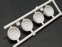 1977 Chevy Van STOCK STEEL WHEELS from 1:25 AMT Model Kit 77 Chevrolet STEELIES
