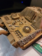 Vintage German Panther Panzerkampfwagen V Tank WWII 1943-1945, Hand Painted