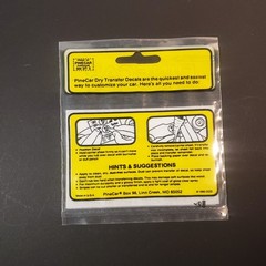 New PineCar Pine Car Decals Dry Trnsfr P308 Dragonfire E120 Same Day Shipping