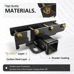 Trailer Hitch Receiver for Jeep Wrangler JL Accessories with Cover Compatible…