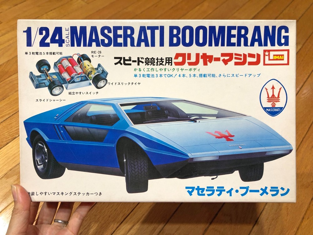MASERATI BOOMERANG CLEAR BODY MODEL 1/24 MODEL KIT IMAI