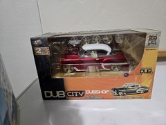 Jada Toys DUB City 1:24 1953 Chevy Bel Air Pre-Painted Metal Kit Red/White