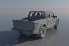 ABS-LIKE RESIN 3D PRINTED 1/25 2022 FORD RAPTOR CREW CAB KIT. PLEASE READ!