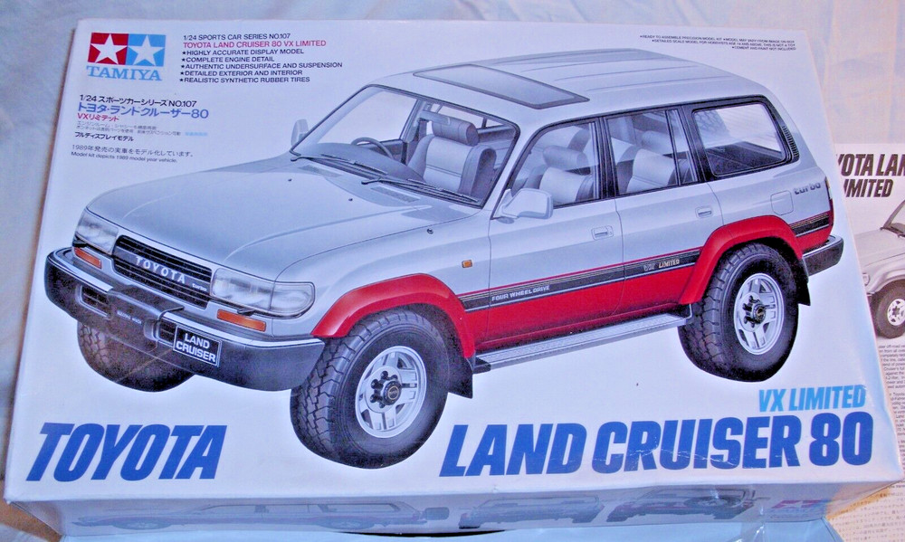 TAMIYA TOYOTA LAND CRUISER 80 VX LIMITED 4X4 MODEL KIT 1:24 BOXED 24107
