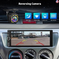 Single Din Touchscreen Car Stereo with Wireless Carplay and Android Auto – 6.86