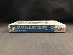 Italeri WWII Italian 90/53 gun with crew 1:72 Scale Plastic Model Kit 6122 NISB