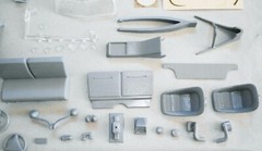 AMT TROPHY SERIES ’49 MERCURY 3 in 1 CUSTOMIZING KIT 1/25 grey plastic