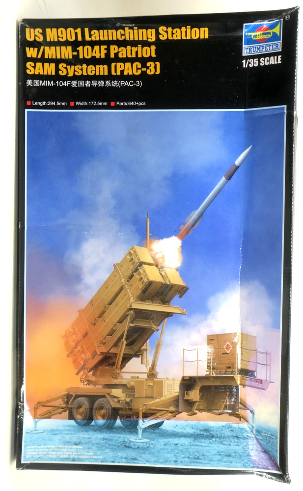 Trumpeter 1/35 US M901 Launching Station w/MIM-104F Patriot SAM Model Kit #01040