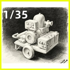 1/35 Die Cast Resin Model Assembly Kit, GK, Resin Machine, Need To Assemble, …