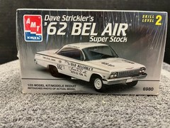 1:25 AMT ERTL MODEL KIT 62 DAVE STRICKER’S CHEVROLET BEL AIR SEALED SKILL-2 UTM