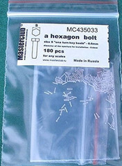 1/35 Master Club MC435031-9 Hexagon standard bolt head size S on turn-key basis