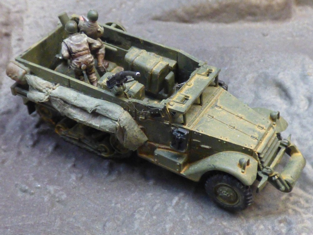 Roco Minitanks Pro Painted & Detailed WWII US M-3 Halftrack Lot#8530B©