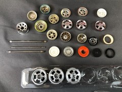 Vintage Model Car Kit Parts 1:24 1:25 JUNKYARD LOT TIRES WINDSHIELD + More!