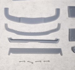 ABS-LIKE RESIN 3D PRINTED 1/25 HOONICORN 1965 FORD MUSTANG RACE CAR BODY SET