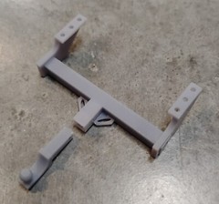 3D Printed 1/25 Reese Trailer Hitch and Receiver