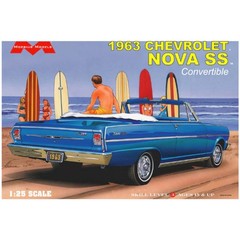 Moebius Models 2318 1/25 1963 Chevrolet Nova SS Convertible Plastic Model Kit