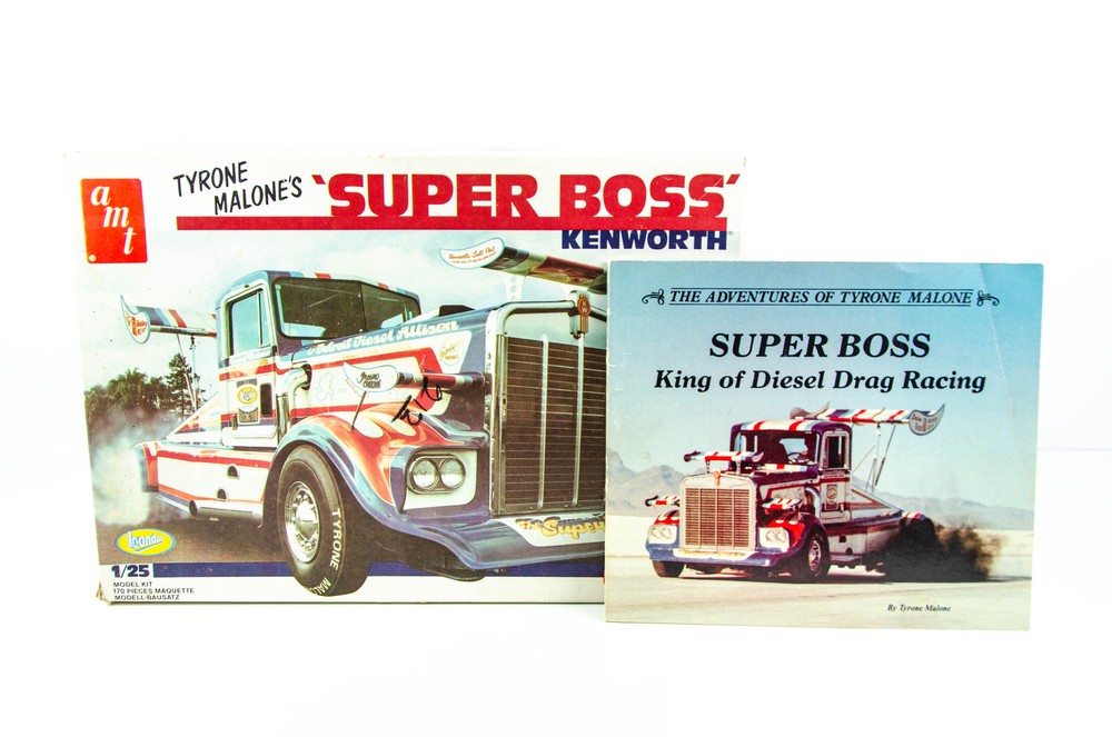 Original Issue AMT 1/25 Tyrone Malone’s Super Boss Kenworth Model 5003 w/ Book