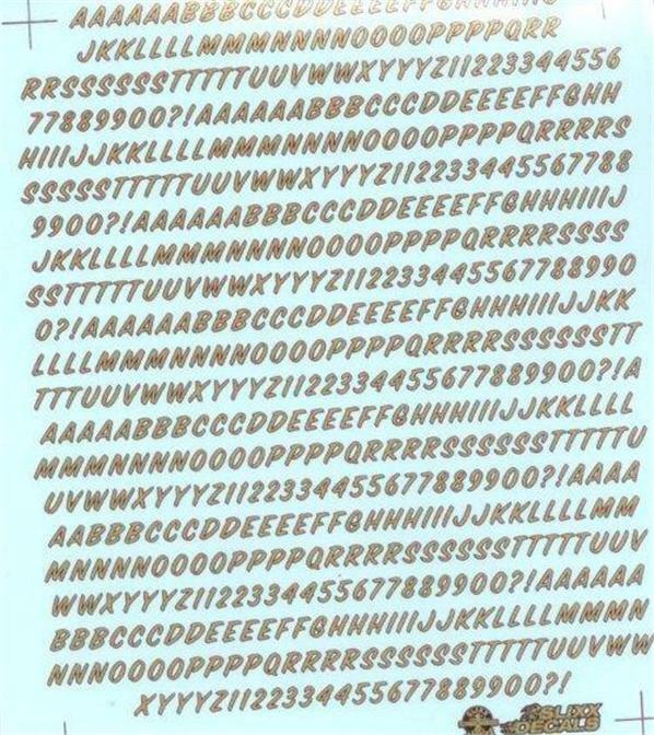 Slixx 8033 Alpha Numeric 1/8″ Drag decal