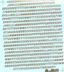 Slixx 8033 Alpha Numeric 1/8″ Drag decal