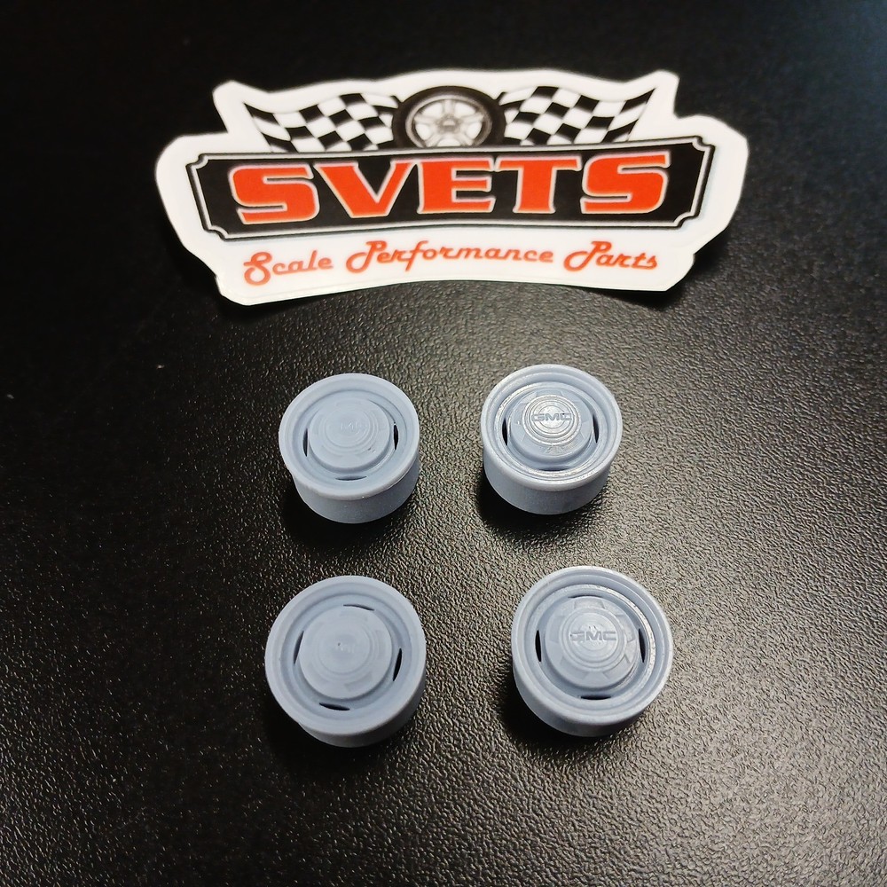 Vintage 1973 – 1987 GMC C10 Poverty Wheel 1/2 Ton Set 3D Resin 1/24