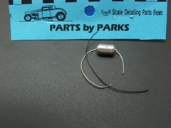 Parts by Parks 8002 x 1/24-1/25 Flathead Long Finned Oil Filter (Spun Aluminum)