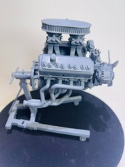 3D PRINTED 426 HEMI PRO STOCK ENGINE WITH ENGINE STAND MODEL KIT *MADE IN USA* !