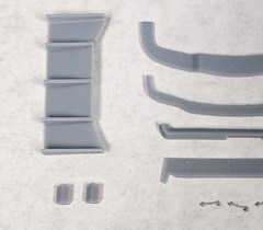 ABS-LIKE RESIN 3D PRINTED 1/25 HOONICORN 1965 FORD MUSTANG RACE CAR BODY SET