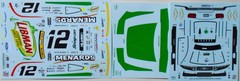 NASCAR DECAL #12 MENARDS LIBMAN 2025 FORD MUSTANG R BLANEY 1/24 NEW HAMPSHIRE