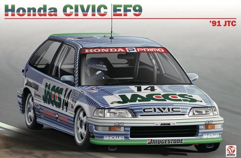 Platz Beemax BX24030 1/24 Scale Model Car Kit JACCS Honda Civic EF9 Inter TEC 91