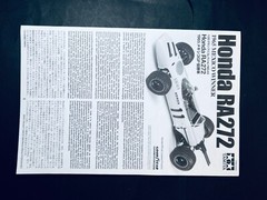 TAMIYA 1/20 Honda RA272 1965MEXCO F1. Item20043 from Japan