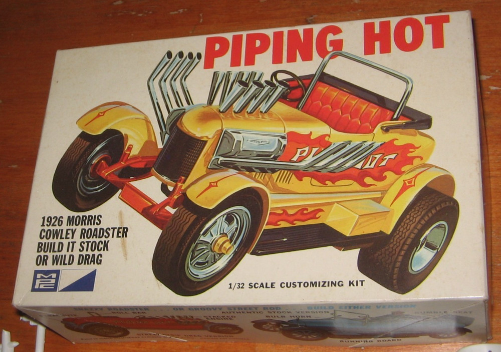 MPC Piping Hot 1926 Morris Cowley Wild Drag 1/32 Kit #2-1010 Built in Box 70s