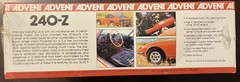 Vintage 1979 Advent Revell Datsun 240-Z 3101 Model Kit 1/25 Made In USA SEALED