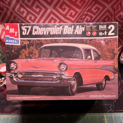 Vintage AMT/Ertl 1957 Chevrolet Bel Air 1:25 Model Kit Skill Level 2 Easy