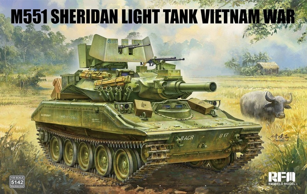 RYEFIELD MODEL RFM RM-5142 1/35 M551 Sheridan Light Tank Vietnam War