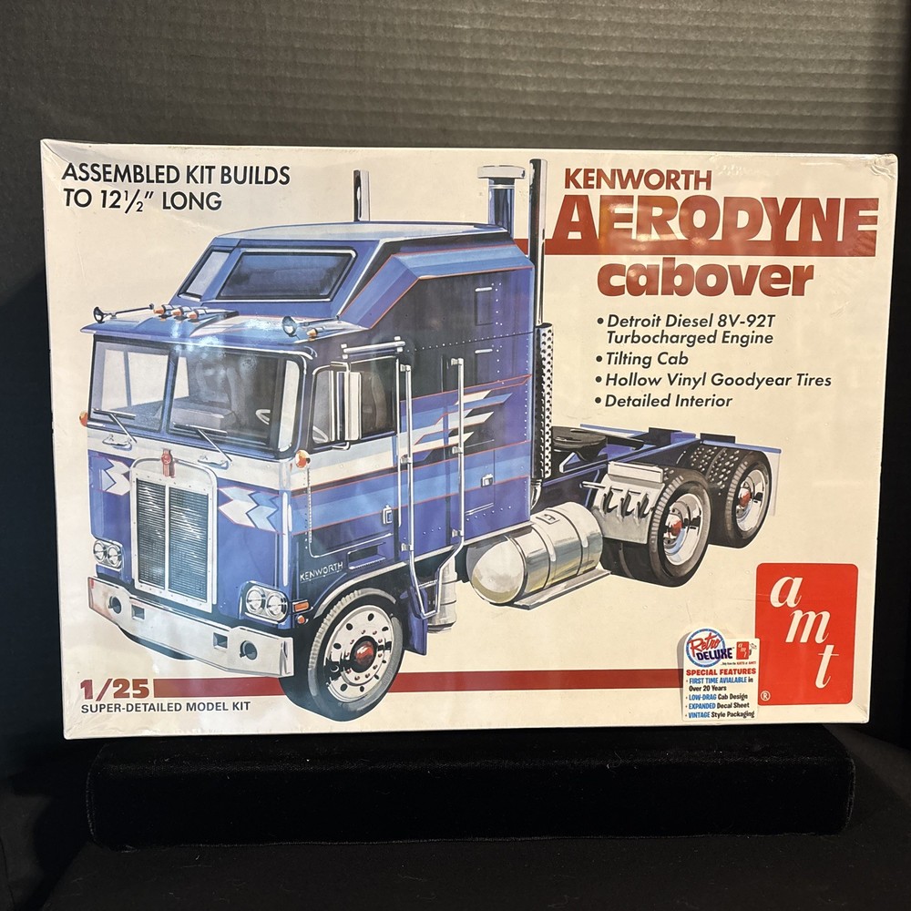 AMT 1463 KENWORTH AERODYNE CABOVER TRUCK MODEL-NIB-1/25 SCALE
