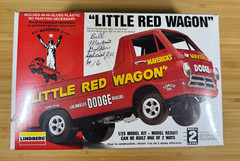 LINDBERG – DODGE LITTLE RED WAGON 1:25 KIT #72158 – SEALED – AUTOGRAPHED #16