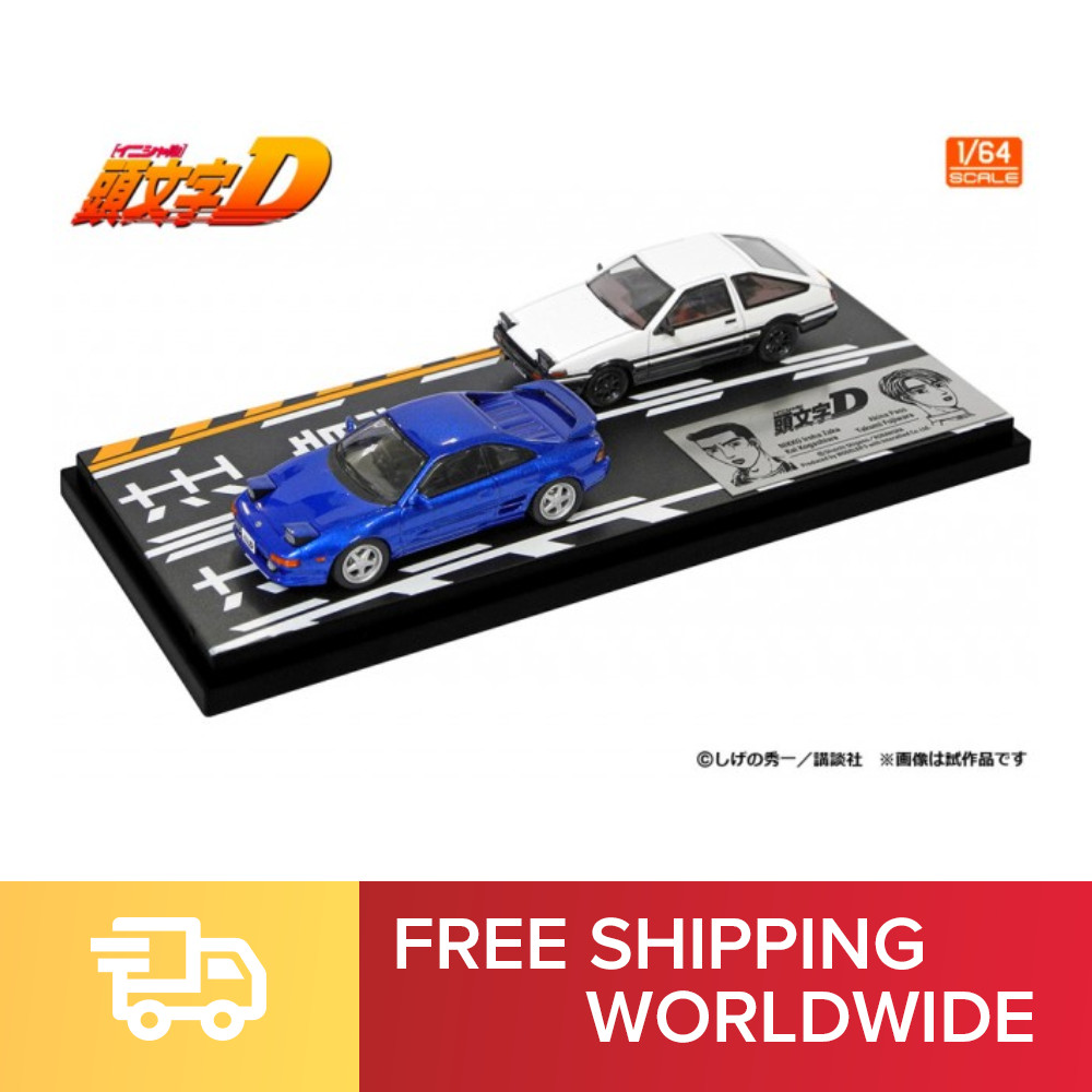 Modelers Initial D Kogashi Kai MR2 (SW20) Takumi Fujiwara Treno (AE86) Minicar