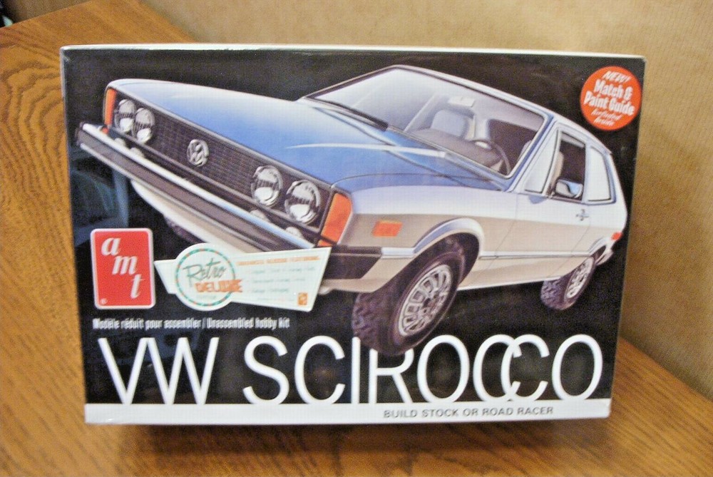AMT VW SCIROCCO 1/25 SCALE MODEL KIT build stock or road racer