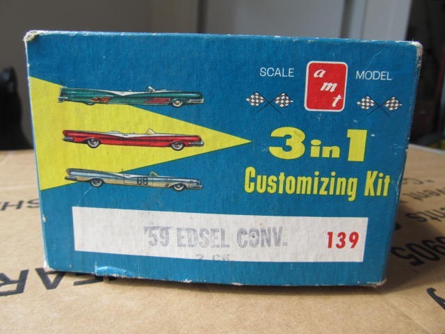 Vintage Amt 1959 Edsel Convertible “BOX ONLY” 3 In 1 Customizing Model Kit 139