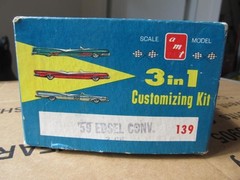 Vintage Amt 1959 Edsel Convertible “BOX ONLY” 3 In 1 Customizing Model Kit 139