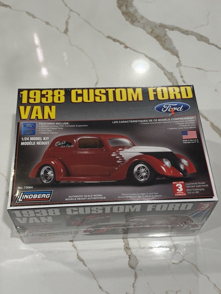 Lindberg 1:24 1938 Custom Ford Van Sealed Model Kit #73064 new sealed