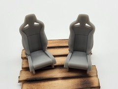 Recaro Sportster Seats For 1/24 And 1/25 Scale Model Cars (Set of 2)