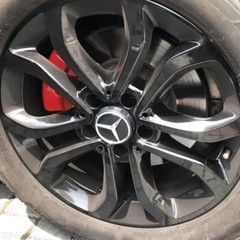 4PC 75mm Wheel Rim Cover Hub Caps Emblem Badge For Mercede s AMG Black