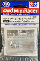 TAMIYA 15398 Mini 4WD Double Aluminum Rollers (13 – 12mm)