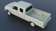 ABS-LIKE RESIN 3D PRINTED 1/25 1966 FORD F-250 CREW CAB PICK UP FULL KIT