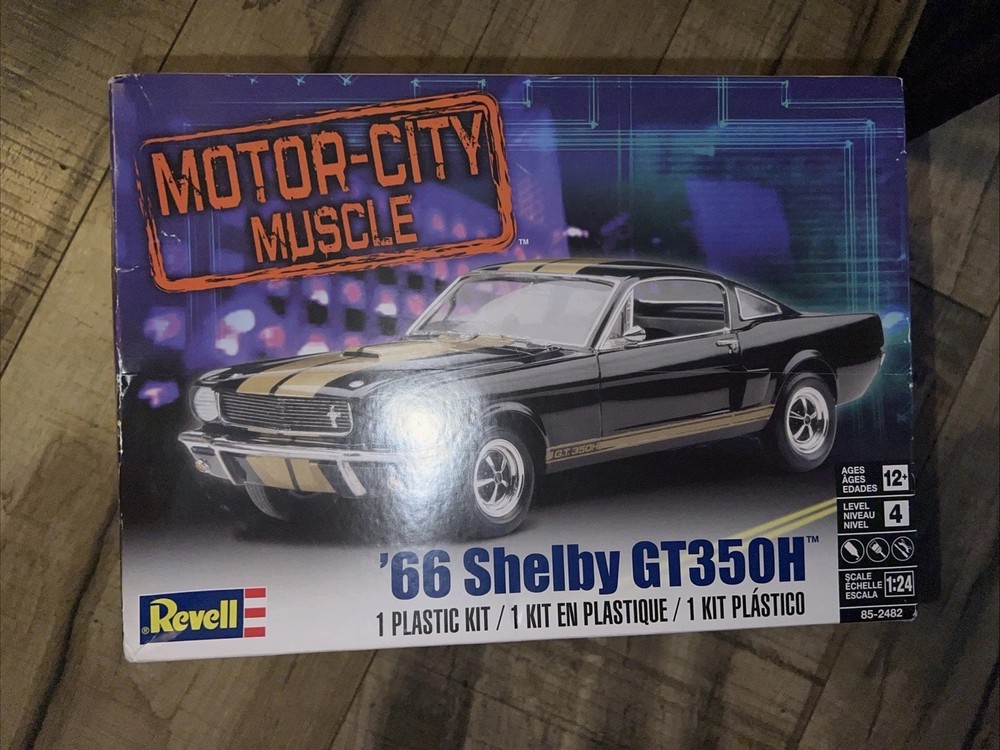 Revell ‘66 Ford Mustang Shelby GT500H, 1/24 Plastic Model Kit **Missing Frame
