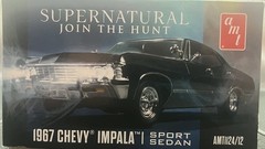 Supernatural 1967 Chevy Impala AMT 1/25 Scale Plastic Model Kit Join The Hunt