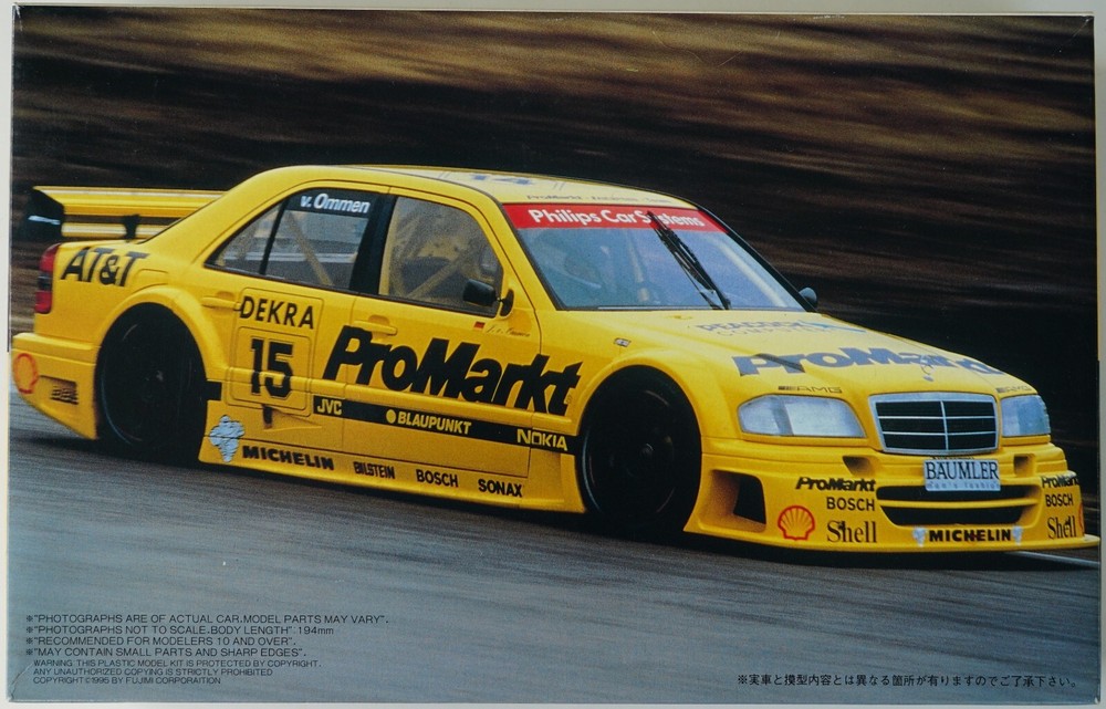 Fujimi 06148 (TC-58) 1/24 AMG Mercedes-Benz C-Class 1994 DTM ‘ProMarkt’