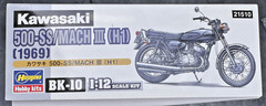 Kawasaki 500-SS/Mach III (H1) (1969) 1/12 Hasegawa BK-10 motorcycle kit 21510